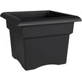 Bbqplus 10183 18 in. Veranda Planter; Black BB720563